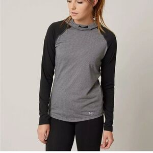 Under Armour Black and Gray Raglan Long Sleeve Jersey